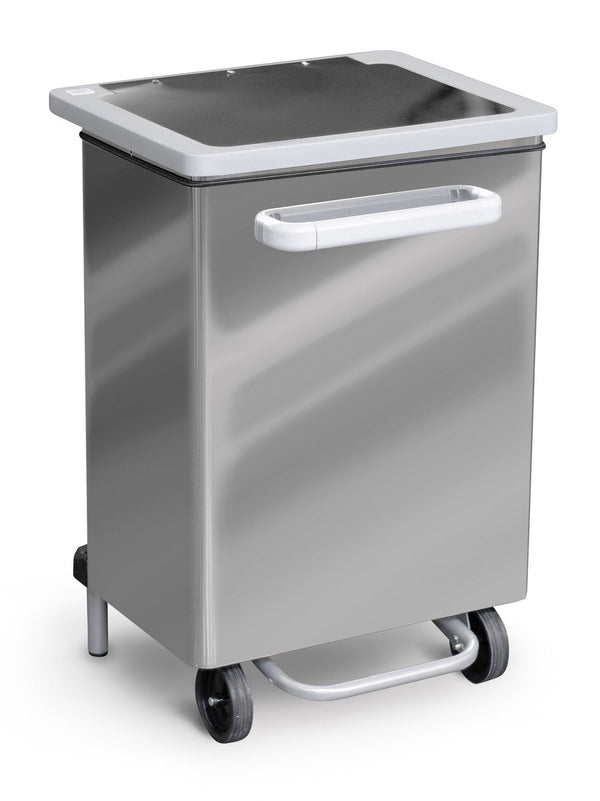 Pattumiera Per Raccolta Differenziata 47x37xh70 cm in Acciaio Inox a Pedale Lucido prezzo
