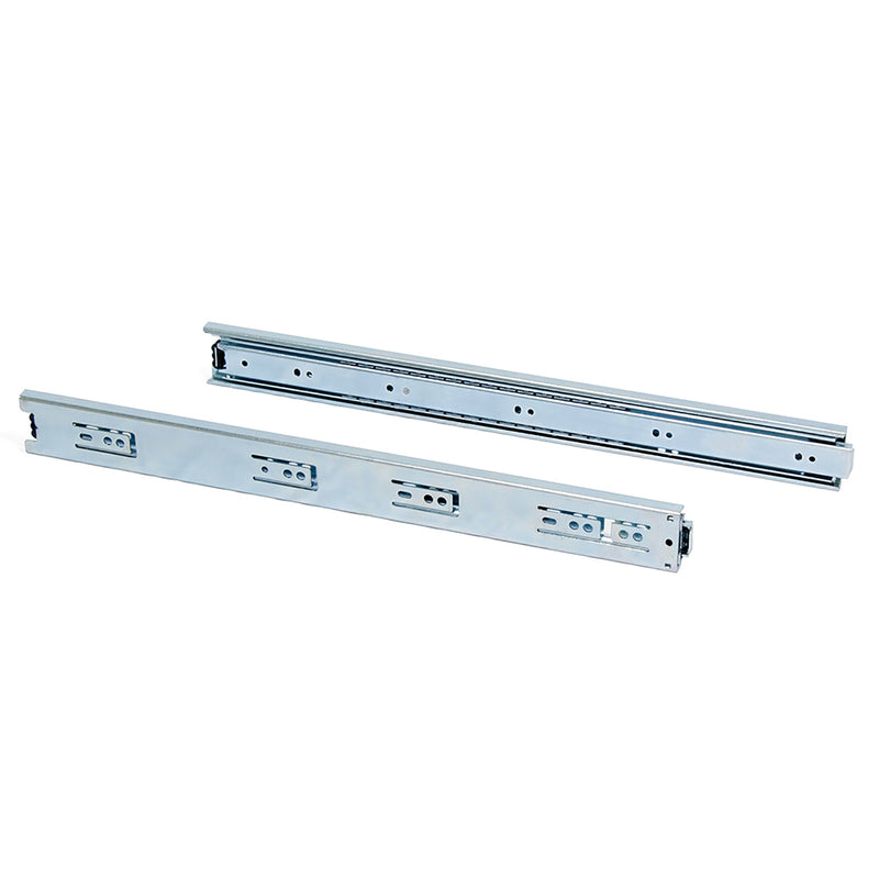 Guide a Sfera per Cassetti ad Estrazione Totale H45 mm L250 Zincato Bianco Acciaio Emuca
