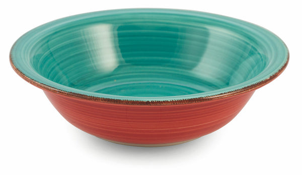 online Set 6 tiefe Teller aus Steinzeug Ø21,5x5,5 cm Villa d'Este Home Tivoli Baita Türkis