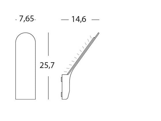 Applique da Esterno a LED 8W Sovil Surf Grigio