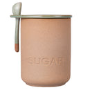 Barattolo Zucchero con Cucchiaino Ø10x15 cm 900 ml in Ceramica VdE Tivoli 1996 Pompei