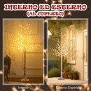 Albero Luminoso di Ciliegio Alto 150 cm con 120 Luci LED e 3 Livelli di Luminosità per Interni ed Esterni Bianco      