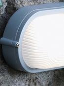 Plafoniera Ovale da Esterno a LED 10W 3000K Sovil Alluminio