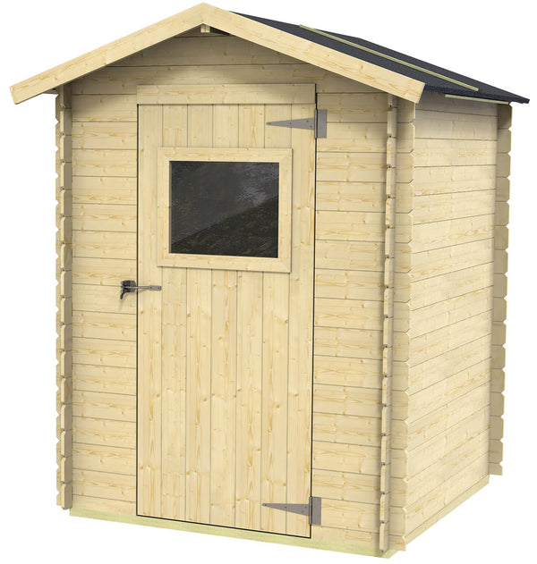 prezzo Gartenbox für Werkzeuge 146 x 132 cm mit Fenstertür aus Naturholz