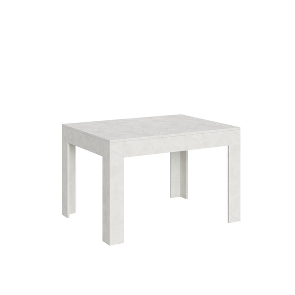 Tavolo Allungabile 120-180x90x77 cm Bibi Bianco Spatolato sconto