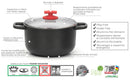 Batteria di Pentole 4 Pezzi in Alluminio Pressofuso Antiaderente Olympia Love