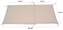 Cuscino per Poltrona da Giardino 108x48cm Bauer Summer Ecrù