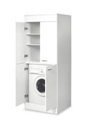 Coprilavatrice con Mobile in Nobilitato 179x70x61 cm 4 Ante Forlani High Laundry Bianco