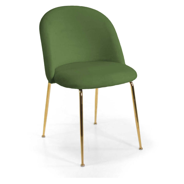 Sedia Sammi 50x57xh47/77,5 cm in Tessuto Velluto Verde/Oro acquista