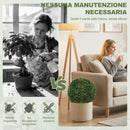 Topiarie Sfere di Pianta Artificiale di Bosso Ø42 cm con 682 Foglie Resistente UV Verde      