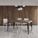 Tavolo Allungabile 160-264x90x77 cm Paxon Tortora Telaio Antracite 