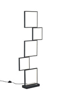 Piantana da Interno a LED in Metallo Nero Opaco