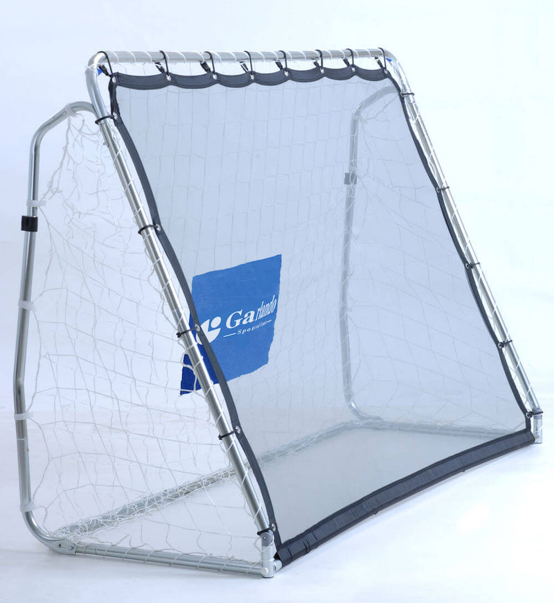 Porta per Calcetto con Rete Inclinabile a Rimbalzo e Bersagli 215X152Cm Garlando Multi Trainer Pro