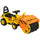 Aufsitztraktor mit Straßenwalze für Kinder 88 x 33 x 37 cm mit Stauraum in Gelb und Schwarz