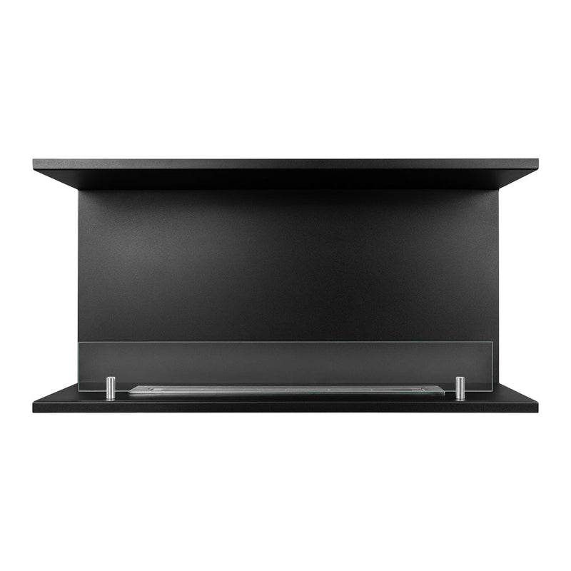 Camino a Bioetanolo da Incasso ad angolo 90x24,5x45 cm Trevi 90 Nero 