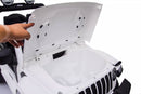 Macchina Elettrica per Bambini 12V Mp4 2 Posti con Licenza Jeep Wrangler Rubicon Bianca