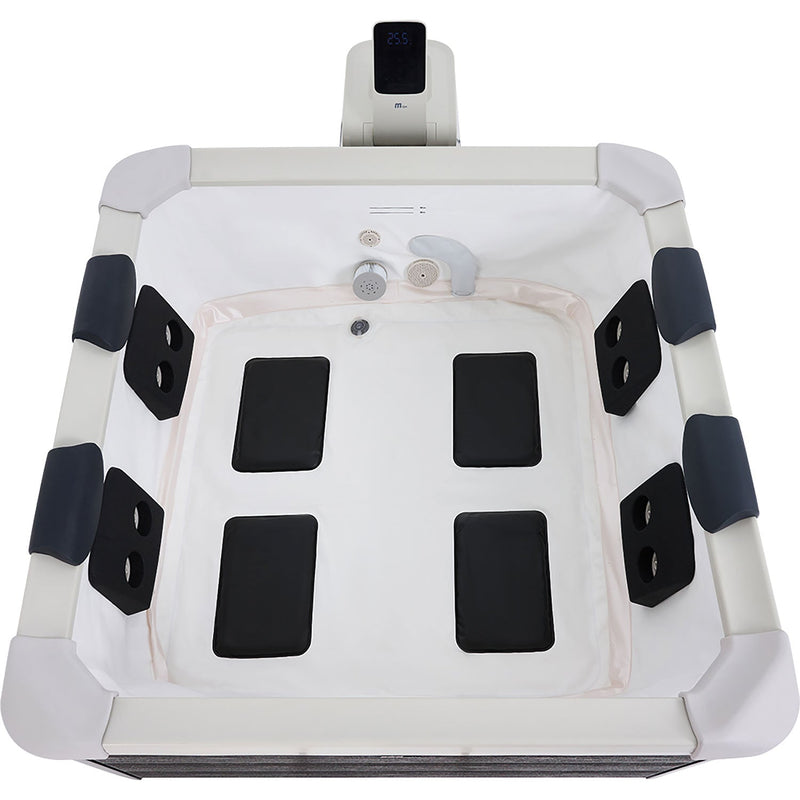 Vasca Idromassaggio da Esterno Spa Smontabile 180x180x65 cm 6 Persone Oslo Plus Pannello OLED