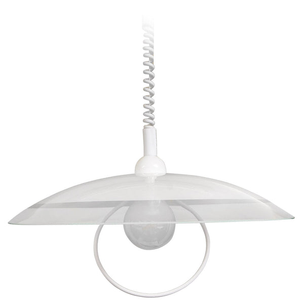 Riegel D50 1xE27 Weiß Rahmen Glasplatte Weiß E-Energy Lavinia sconto