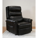 Poltrona Relax Elettrica Mirta con Alzapersona Lift 2 Motori Massaggiante in Similpelle Nero