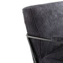 Poltrona Imbottita 64x69x86 cm in Velluto Nero