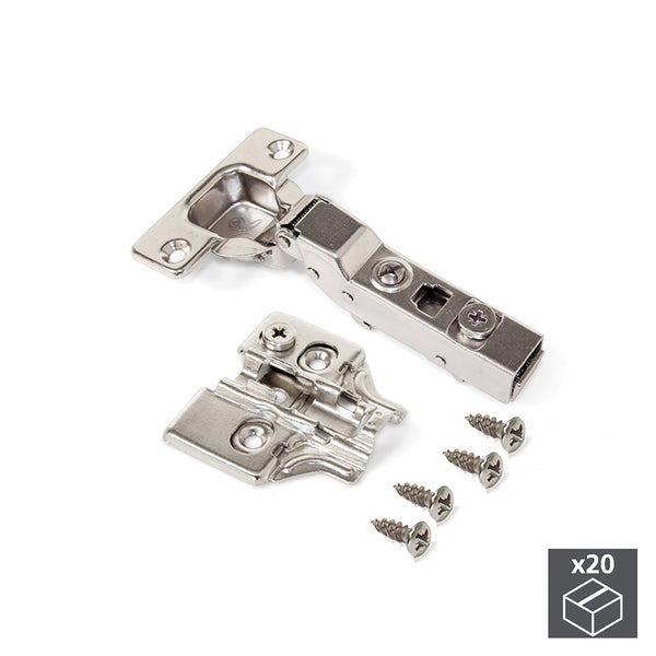 Emuca Topfscharnier 35 mm Halbhals 100° mit Sockel 20 Stück online