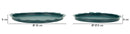 Svuotatasche Saturno Rot, Ottanio Coppia Ø33x2 cm in Metallo Verde acqua      
