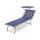 Strandliege aus Textilene mit Sonnenschirm Taddei Riccione T Blue