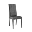 Set 2 Sedie 47x47x101 cm Lory ecopelle grigio