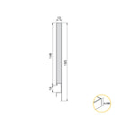 Cassetto Esterno Concept 30 Kg H185 mm P 450 Grigio Antracite Acciaio Emuca
