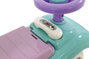 Macchina Cavalcabile per Bambini Volante Direzionabile Vano Contenitore e Telefono Disney Stitch Azzurro e Viola
