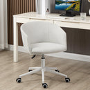 Sedia da Ufficio Operativa 57x56x70-78 cm in Tessuto Grigio Chiaro