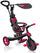 Globber Explorer Trike 4 in 1 Roter Dreirad-Kinderwagen für Kinder mit Griff und Verdeck
