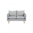 Divano 2 Posti Florin 130x84x51 h cm in Tessuto Beige