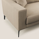 Divano 2 Posti 166x95x91 cm in Tessuto Tortora