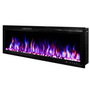 Camino Elettrico da Incasso 43,3x126,32x14,2 cm Effetto Fiamma 1500W Schubert 50 Nero