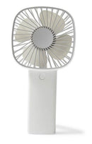 Mini Ventilatore Portatile USB da Scrivania 10,5x20,5x3,9 cm in Plastica Bianco