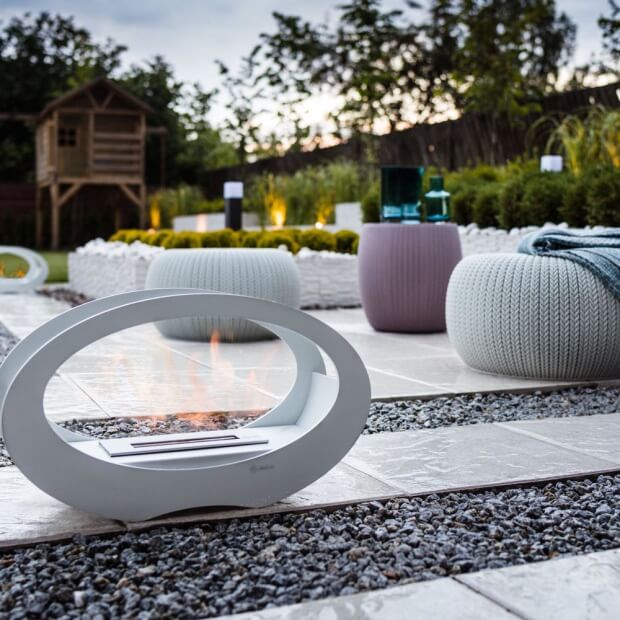 Camino a Bioetanolo da Pavimento 50x16,2 cm Flig Philadelphia Nero