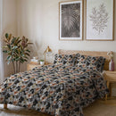 Copripiumino Infinity con Sacco e Federe in Poliestere Black Flower  