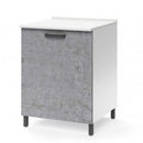 Base cucina con anta 60x50x85H cm cemento