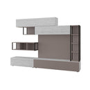 Parete Attrezzata Soggiorno 260 cm in MDF Tronador Light Mocha