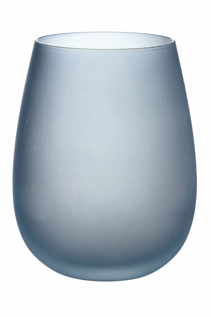 Set 6 Bicchieri Acqua Frosted in Vetro 500 ml Villa d'Este Home Tivoli Blue Dream
