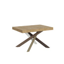 Tavolo Allungabile 120/380x90 cm Volantis Quercia Natura Gambe Multicolore 4/C      