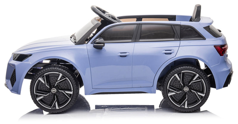 Macchina Elettrica per Bambini 12V con Licenza Audi RS6 Celeste