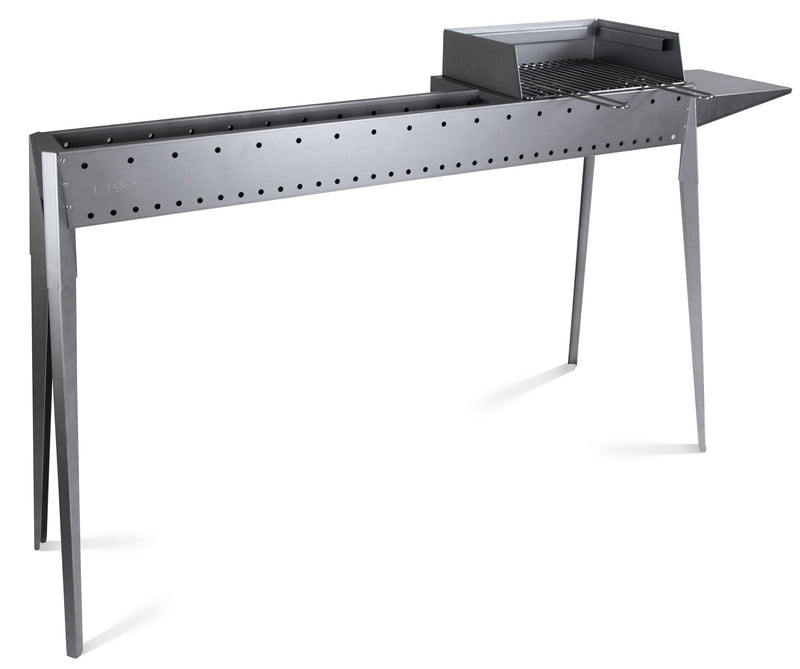 Cuoci Arrosticini a Carbone 120 cm con Barbecue Lisa Luxury Miami Grill 800+400 F
