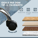 Sedia Operativa da Ufficio Massaggiante e Riscaldante 67x67x113-121 cm Grigio 