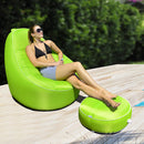 Pouf Gonfiabile da Esterno 118x110x90cm Sofa Avenli Grigio