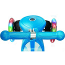 Monopattino a 3 Ruote a LED 3 Altezze Max 50Kg Globber PRIMO Fantasy Lights Up Happy Blu