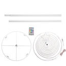 Albero di Natale Luminoso 135 Luci a LED Spirale per Interno ed Esterno 180 cm