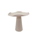 Tavolino Ø 46x47,5 cm Alka in Metallo Beige