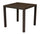 Tavolo da Giardino 80x80x76 cm San Vincenzo in Alluminio Chocolate